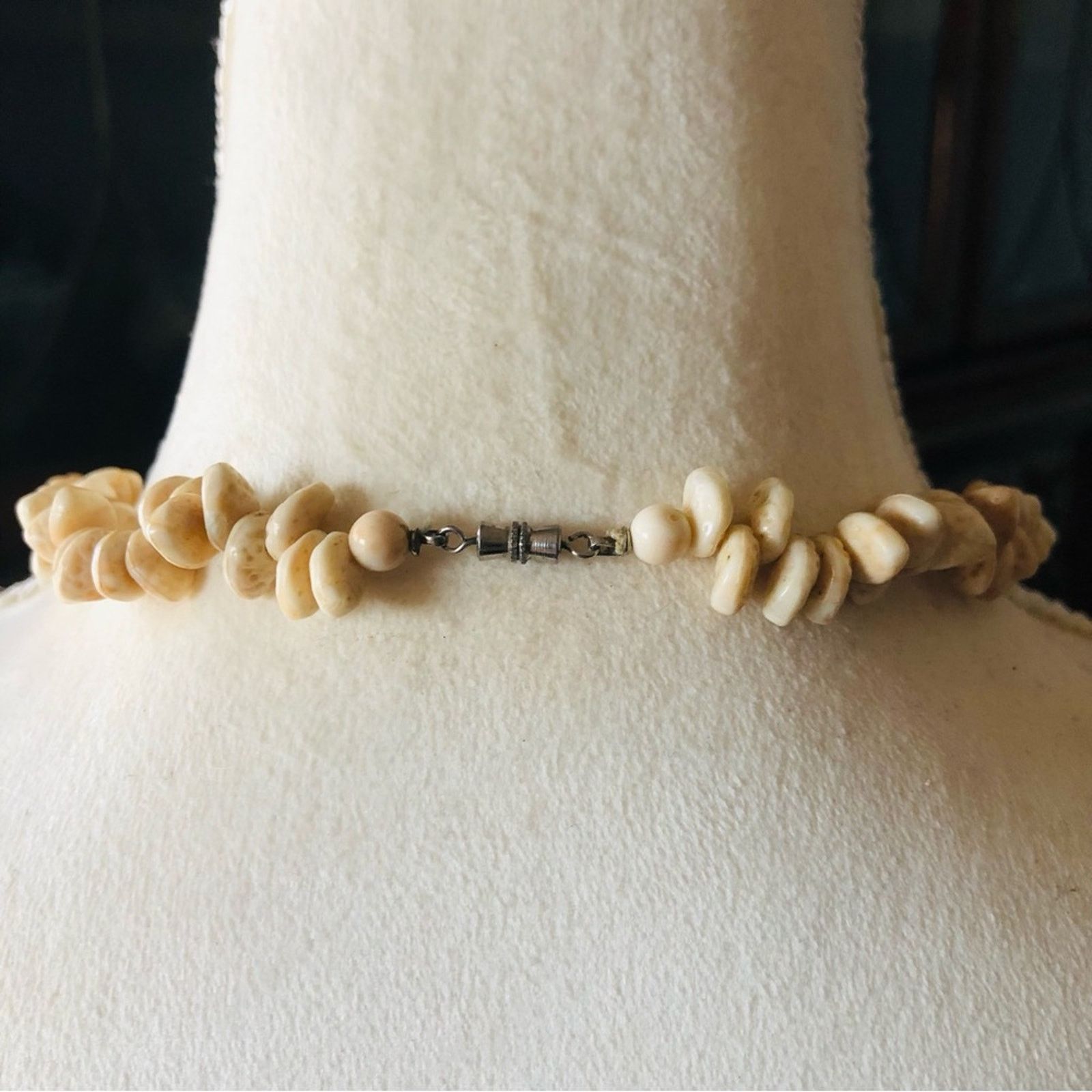 Vintage Vintage boho Scolecite beaded necklace Size ONE SIZE - 7 Thumbnail