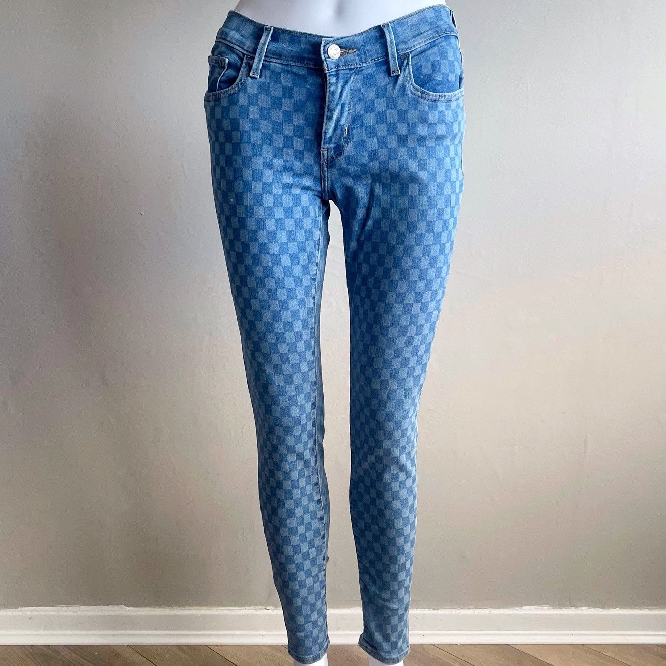 Levi's Levi's Check 710 Super Skinny Jeans Size 27" / US 4 / IT 40 - 1 Thumbnail