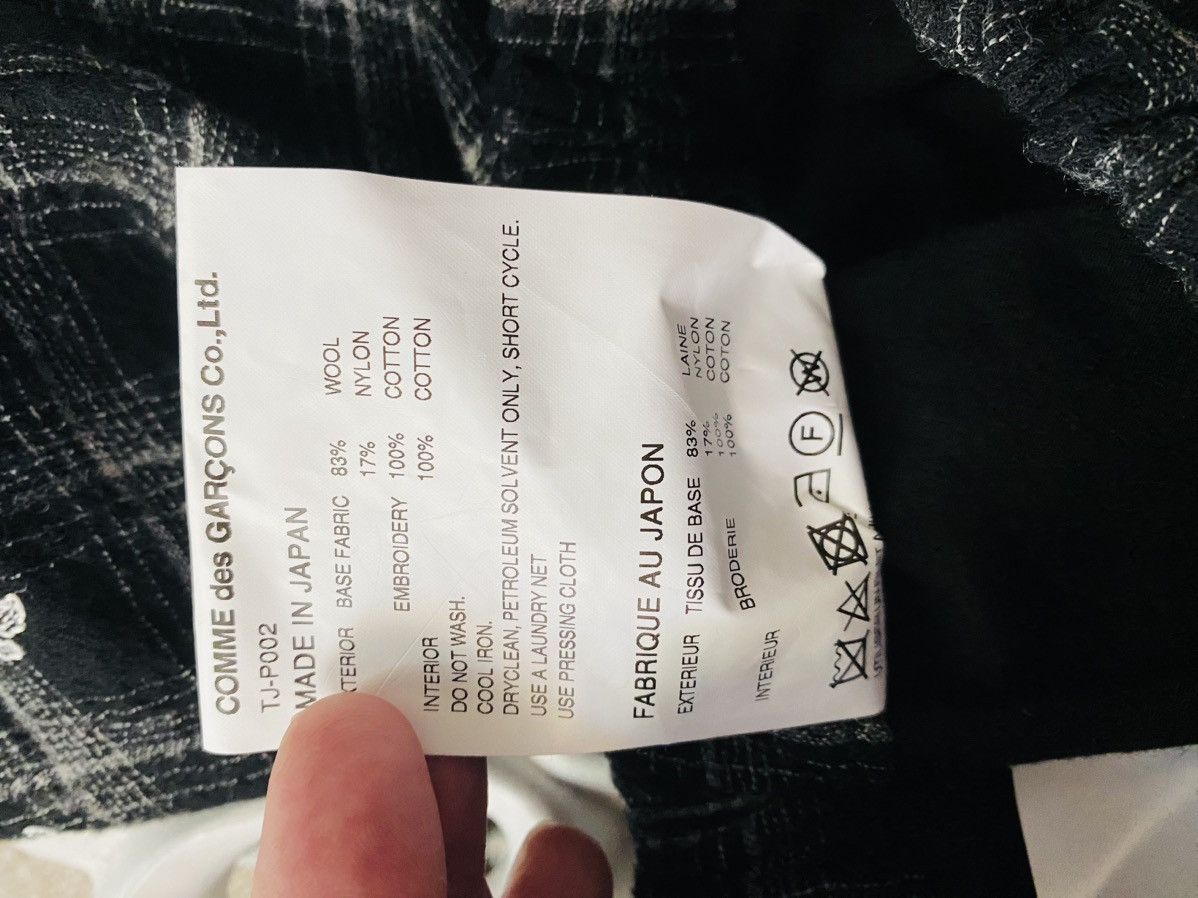 Comme des Garcons tao COMME des GARÇONS EMBROIDERED lace flannel culottes S Size 27" / US 4 / IT 40 - 6 Thumbnail