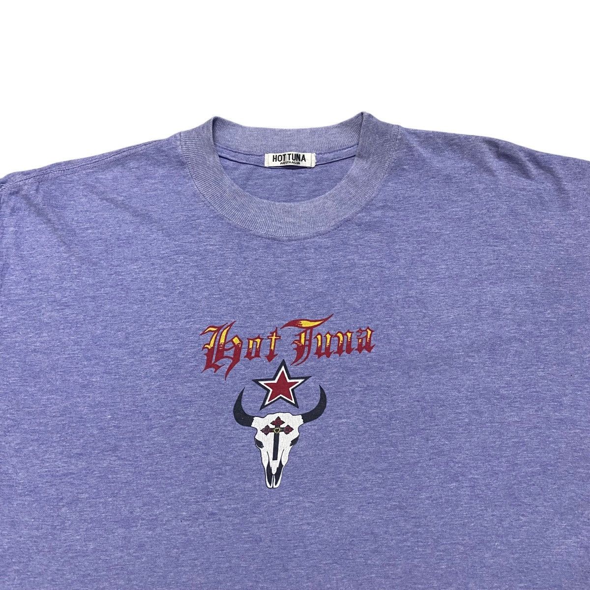 Hot Tuna Vintage 90s Hot Tuna Skateboard Bones Pentagram Shirt Size US M / EU 48-50 / 2 - 4 Thumbnail