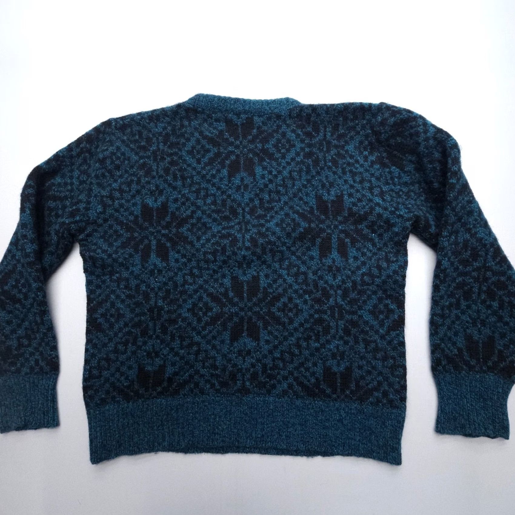 Vintage VINTAGE Environmental Clothing Sweater Mens L Blue Fair Isle Heavyweight Pullover Knit Crew Neck Wool Nylon Casual 80s 90s United States Mens Size US L / EU 52-54 / 3 - 2 Thumbnail