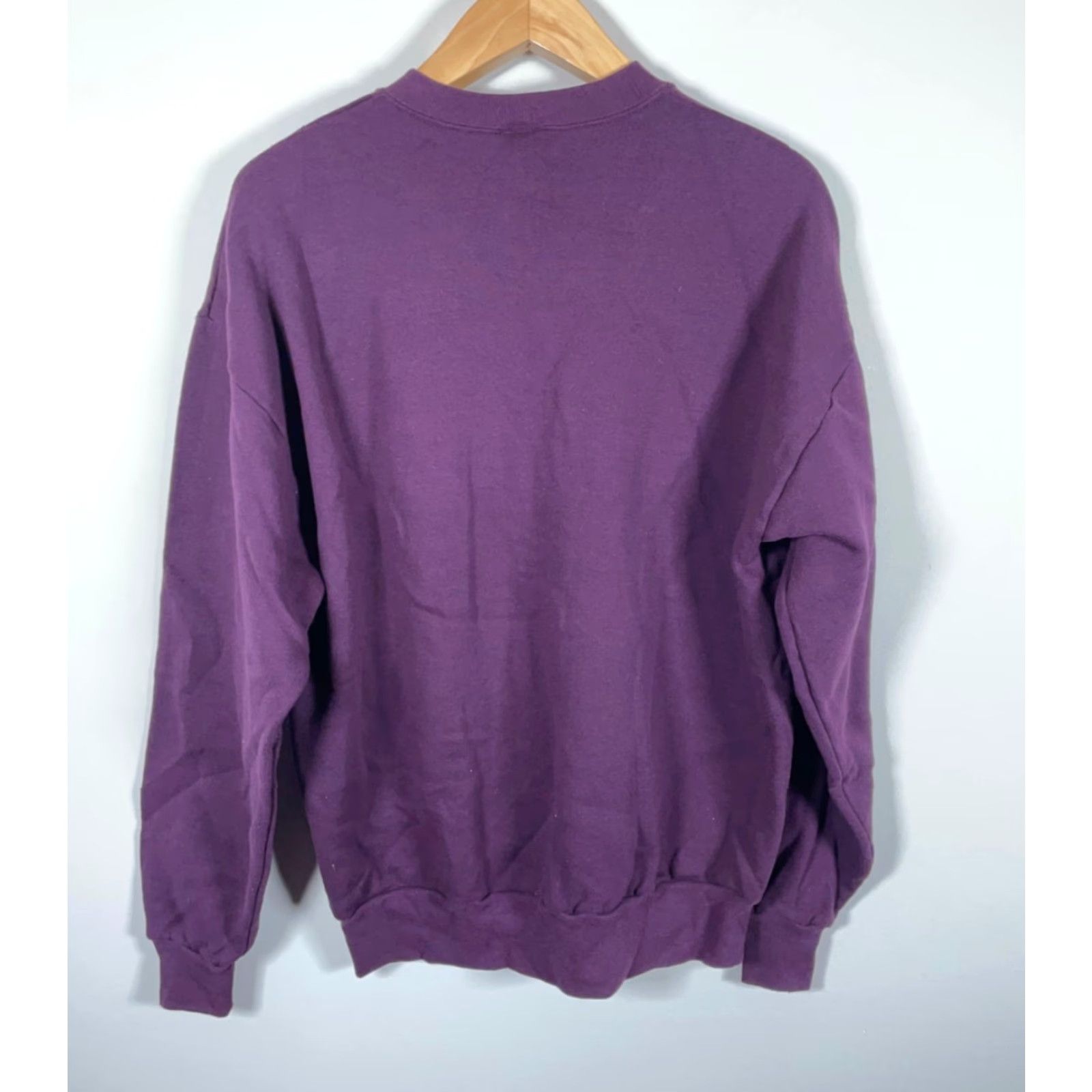 Jerzees JERZEES Sweatshirt Adult XL Purple Graphic Print Saginaw Michigan VTG Crewneck 90s Wolf Moon Size US XL / EU 56 / 4 - 2 Thumbnail