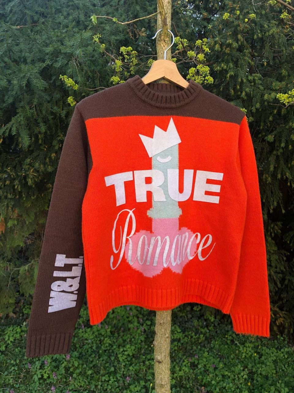 image of Archival Clothing x W Lt Walter Van Beirendonck Vintage Aw 1996 True Romance Sweater in Red (Size M