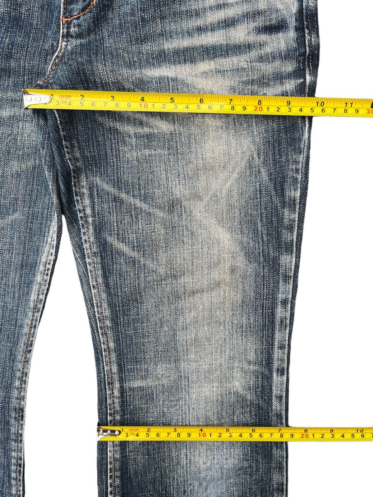 If Six Was Nine Vintage Japanese Brand Brappers Mud Washed Faded Flare Jeans Size US 30 / EU 46 - 15 Thumbnail