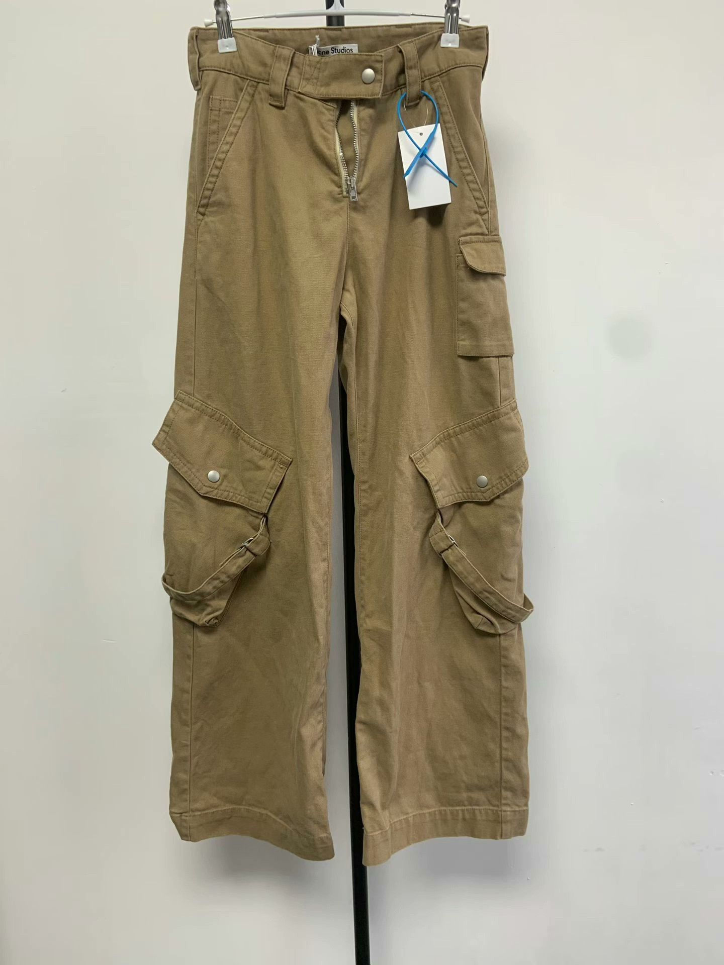 Acne Studios Acne Studios Khaki Cotton Cargo Pants 30 Size 30" / US 8 / IT 44 - 1 Thumbnail