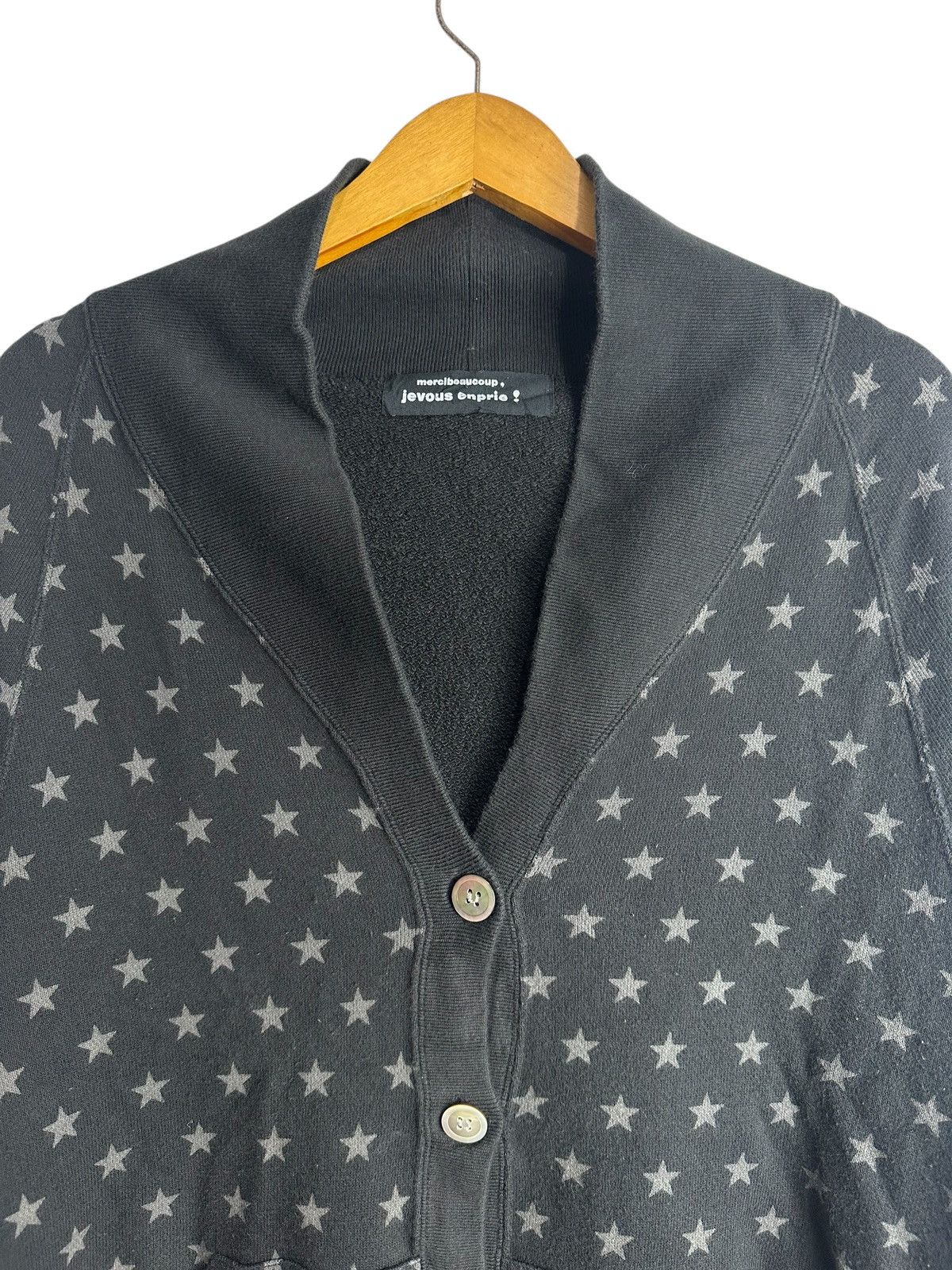 Issey Miyake MERCIBEAUCOUP JEVOUS ENPRIE STARS CARDIGAN Size US M / EU 48-50 / 2 - 2 Thumbnail