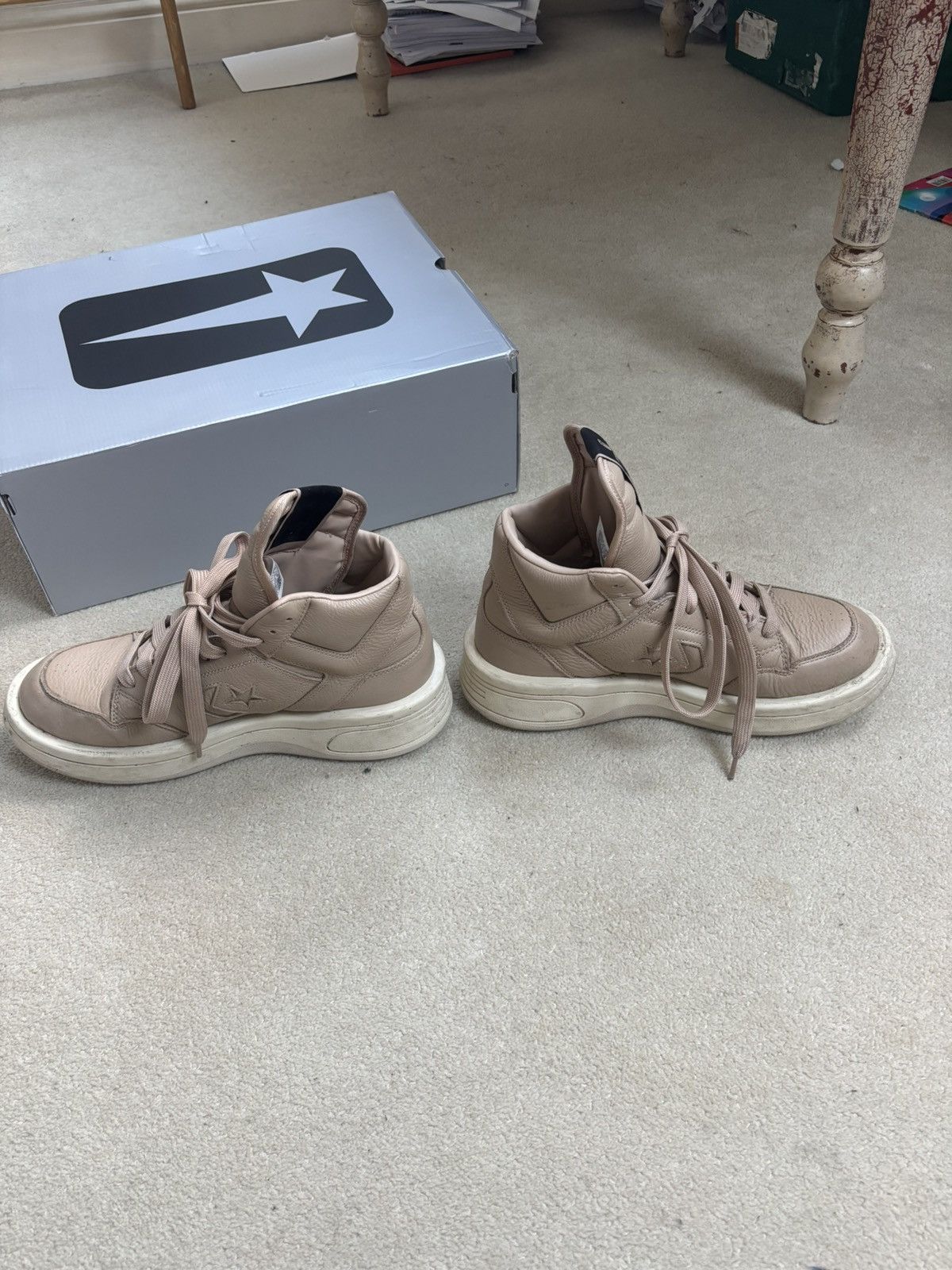 Converse × Rick Owens Drkshdw Rick Owens runners Size US 11.5 / EU 44-45 - 3 Thumbnail