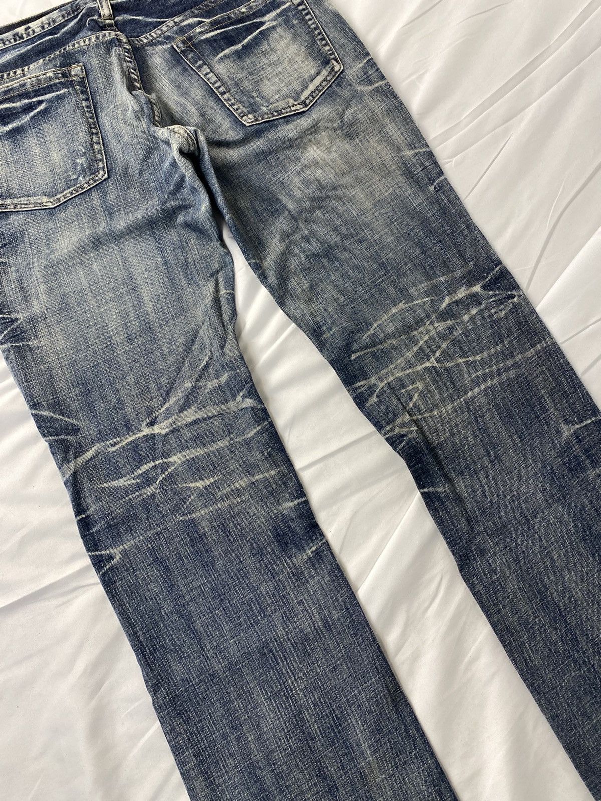 Japanese Brand 2000 Rupert Edge Washed Japanese Punk Style Jeans Denims Size US 35 - 15 Thumbnail