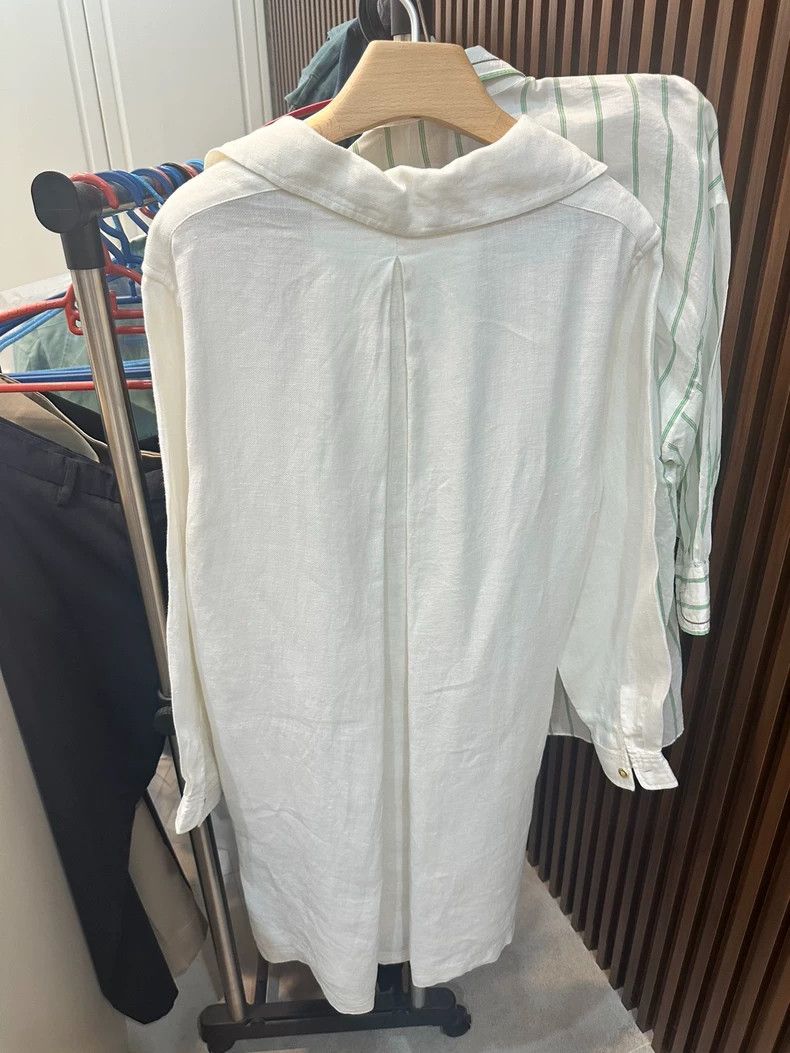 Loro Piana LORO PIANA White nine/ten sleeve top Size XS / US 0-2 / IT 36-38 - 2 Thumbnail