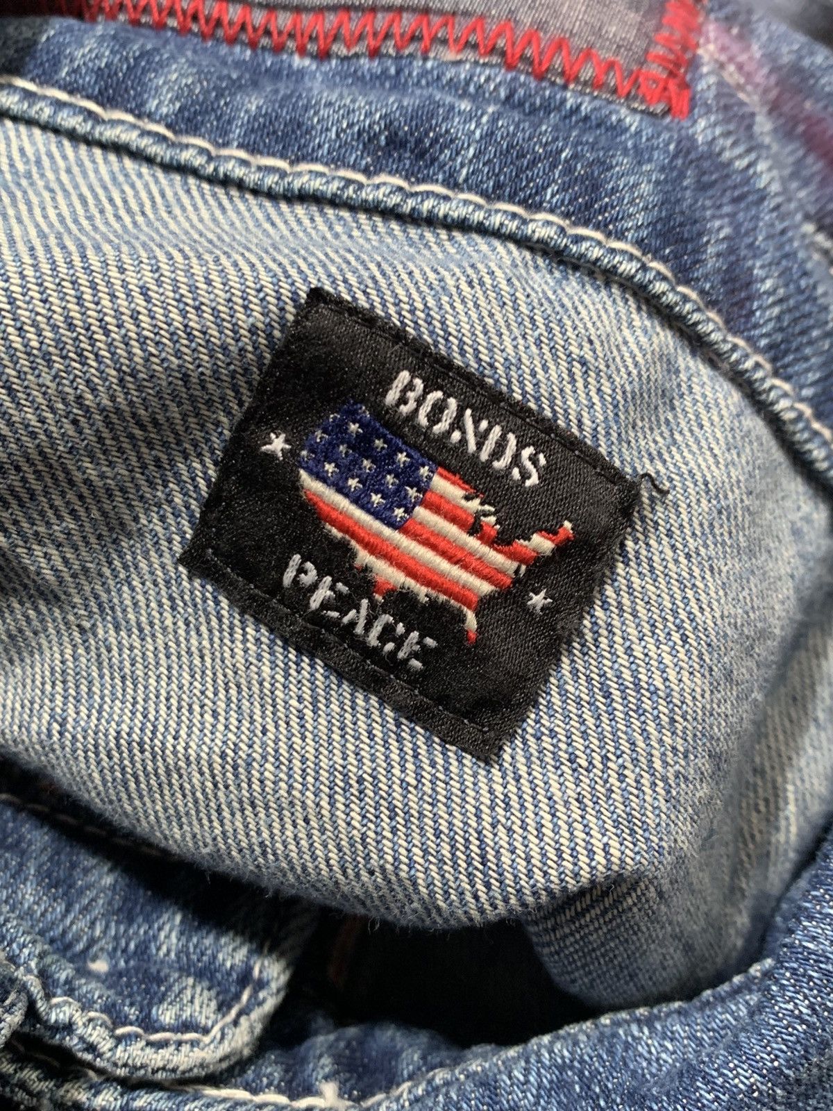 Kapital Bonds And Peace Sashiko Selvedge Denim Shirt Kapital Style Size US L / EU 52-54 / 3 - 9 Thumbnail