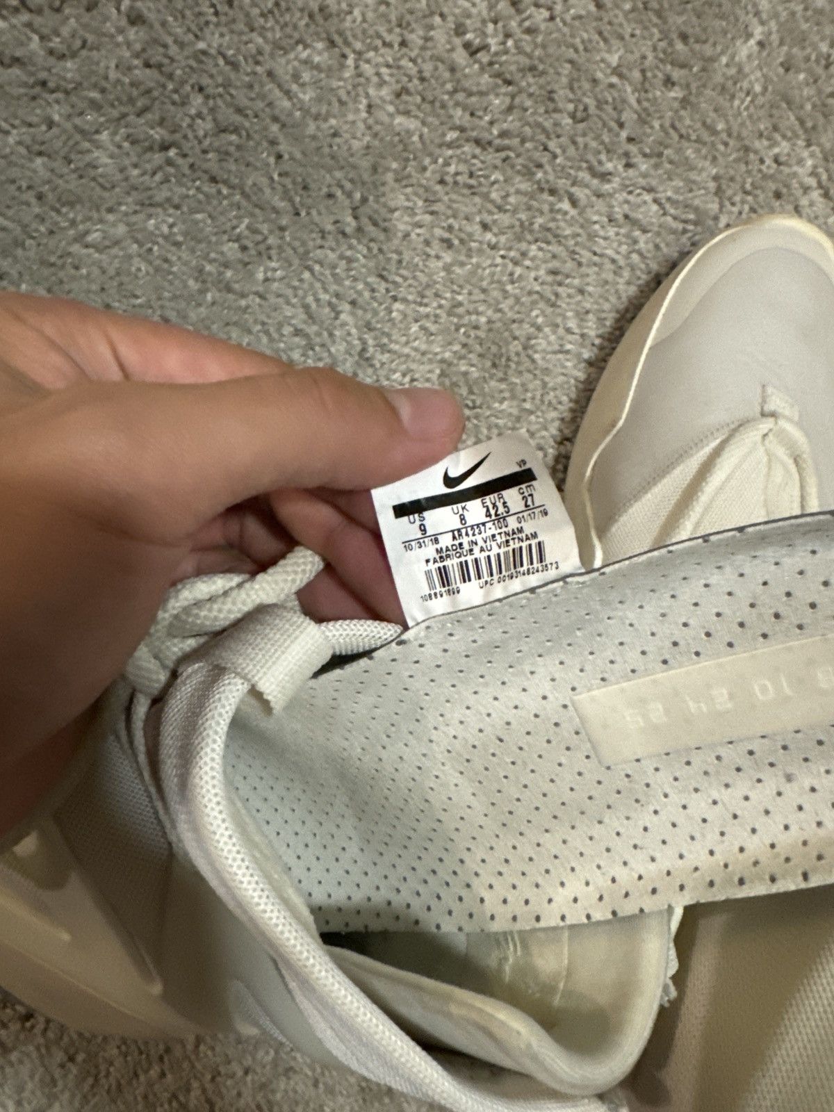 Fear of God × Nike Nike Fear of God 1 sail Size US 9 / EU 42 - 6 Thumbnail