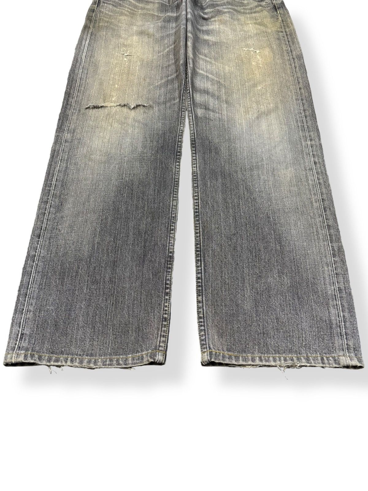 Levi's Vintage Levis 503 Rusty Charcoal Wash Baggy Distressed Jeans Size US 33 - 8 Thumbnail