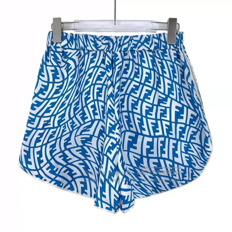 Fendi Fendi Blue logo letter full print mulberry silk set Size XS / US 0-2 / IT 36-38 - 6 Thumbnail