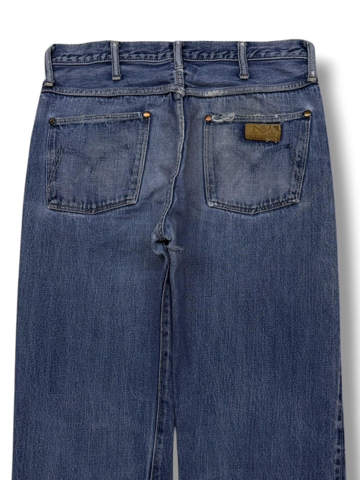 Japanese Brand Vintage 90s Maverick Blue Bell Selvedge Denim Jeans | W30 Size US 30 / EU 46 - 5 Thumbnail