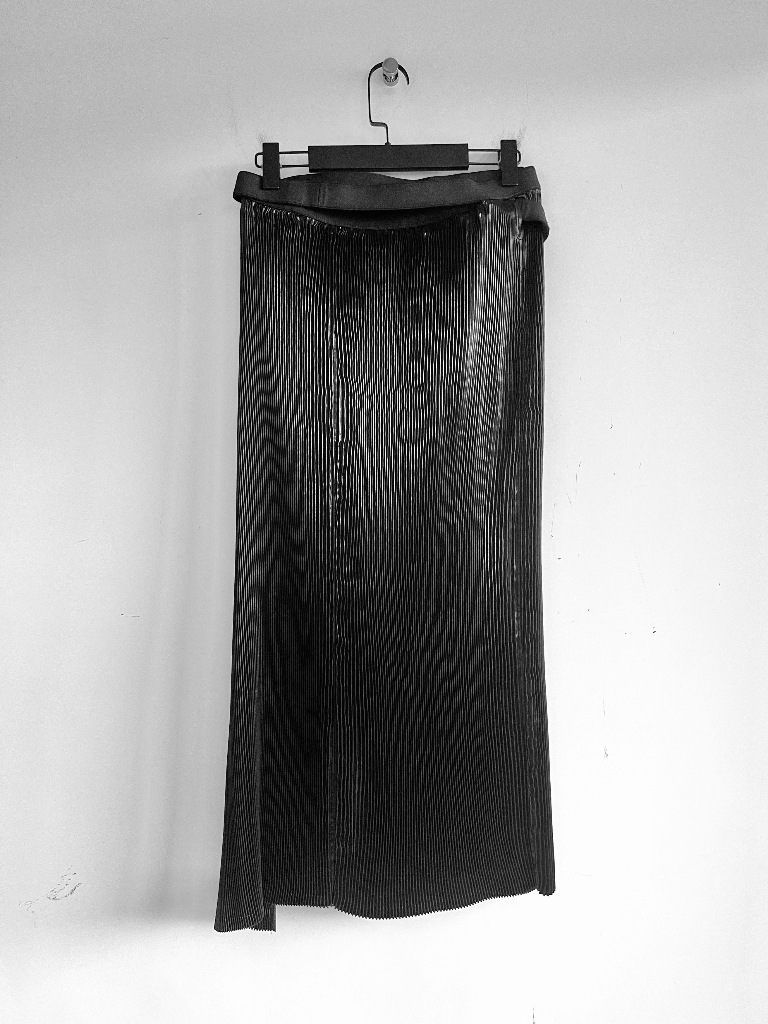 Yohji Yamamoto JUNYA WATANABE COMME des GARCONS - Pleated Long Maxi Skirt Size 29" - 2 Thumbnail