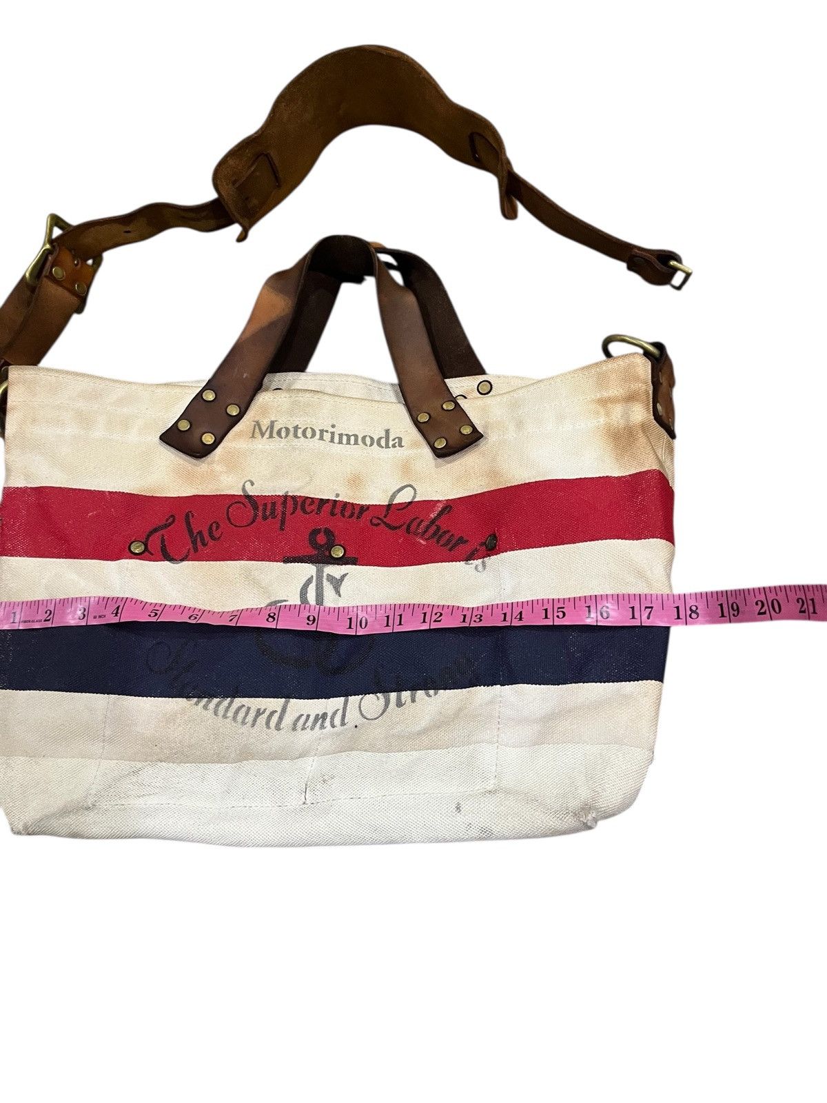 Japanese Brand vintage THE SUPERIOR LABOUR JPN CANVAS LEATHER SHOULDER BAG Size ONE SIZE - 25 Thumbnail