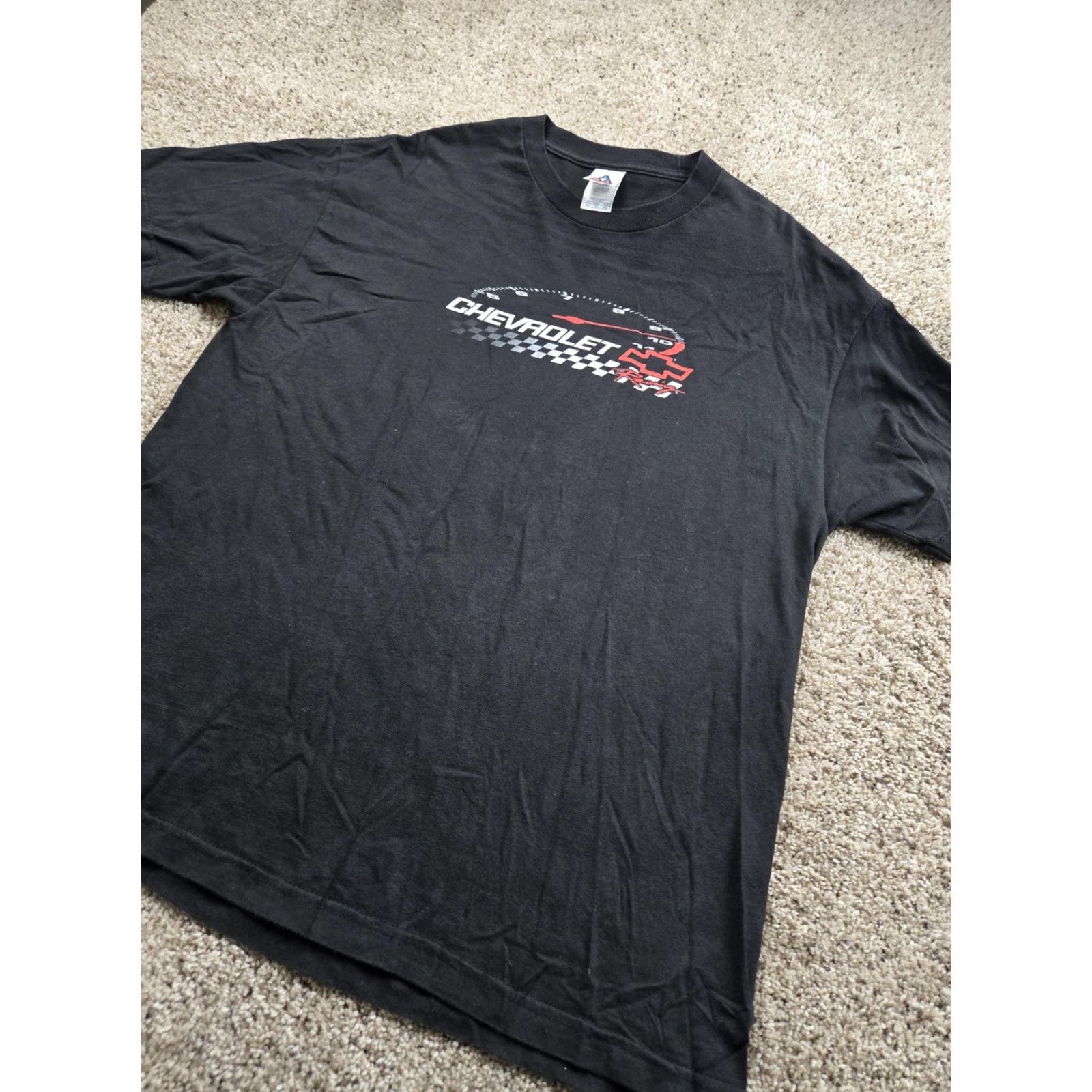 Vintage Vintage Chevrolet Racing Shirt Mens XL Black Graphic Tee Car Speedometer Y2K Size US XL / EU 56 / 4 - 2 Thumbnail