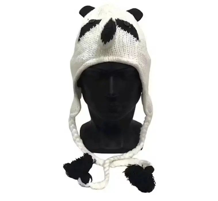 Japanese Brand Japanese Brand Panda Bunny Horn Knit Beanie Hat Size ONE SIZE - 1 Thumbnail