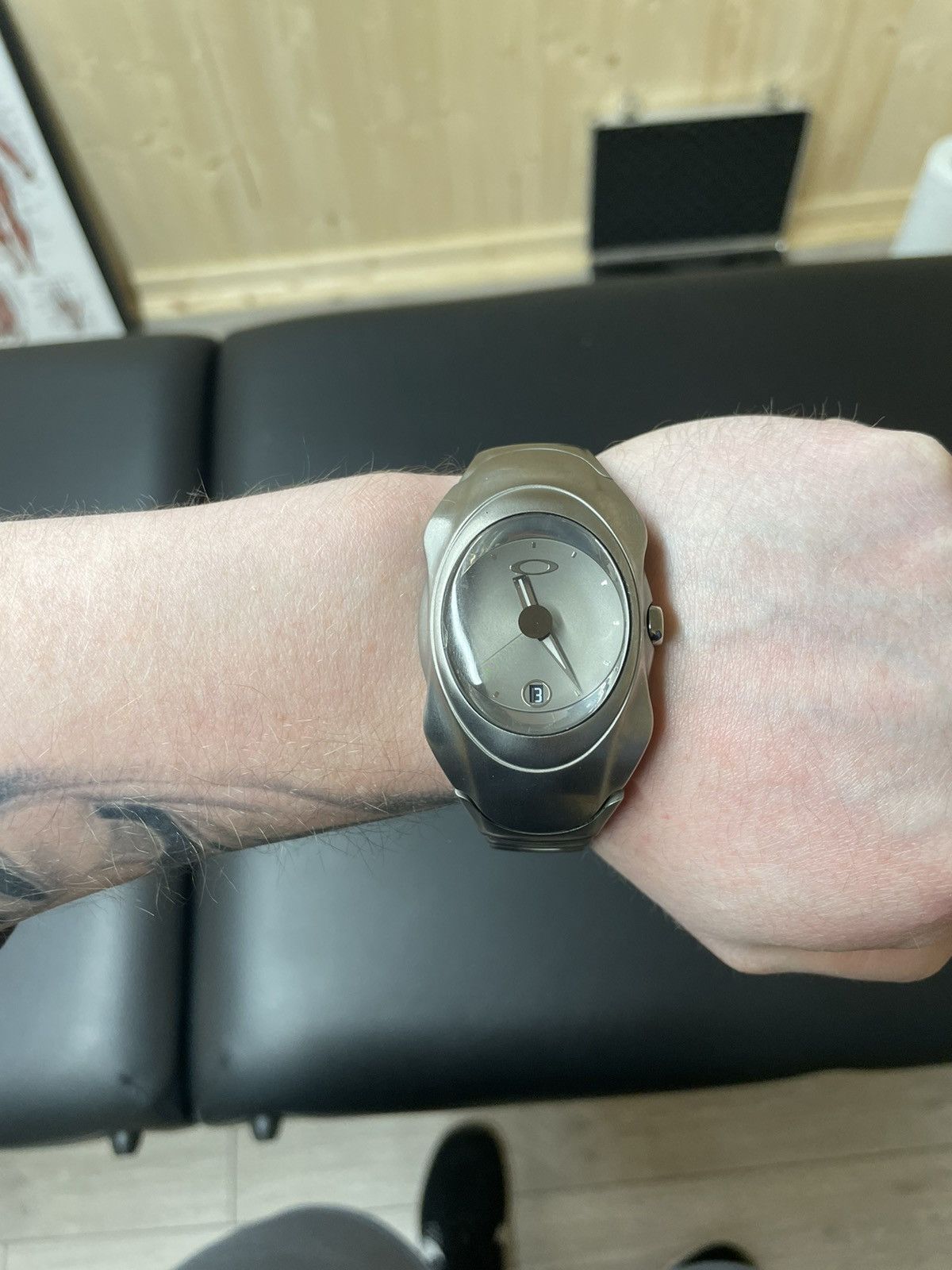 Oakley Rare Silver Titanium Oakley Time Bomb Watch | Grailed