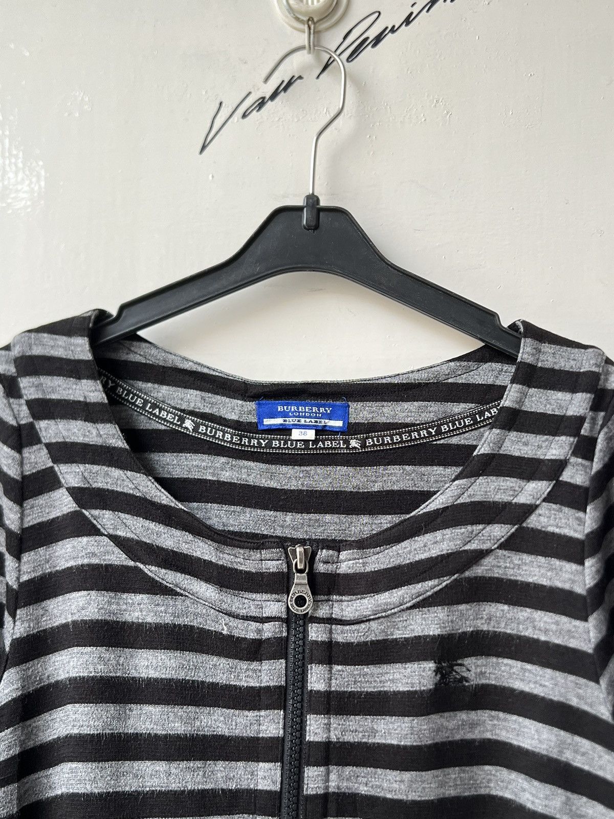 Burberry BURBERRY Striped Midi Dress Size XS / US 0-2 / IT 36-38 - 4 Thumbnail