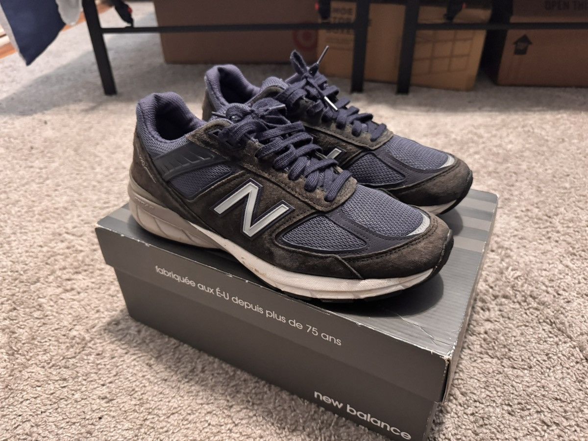 New Balance New Balance 990v5 Navy Blue Size US 10 / EU 43 - 3 Thumbnail