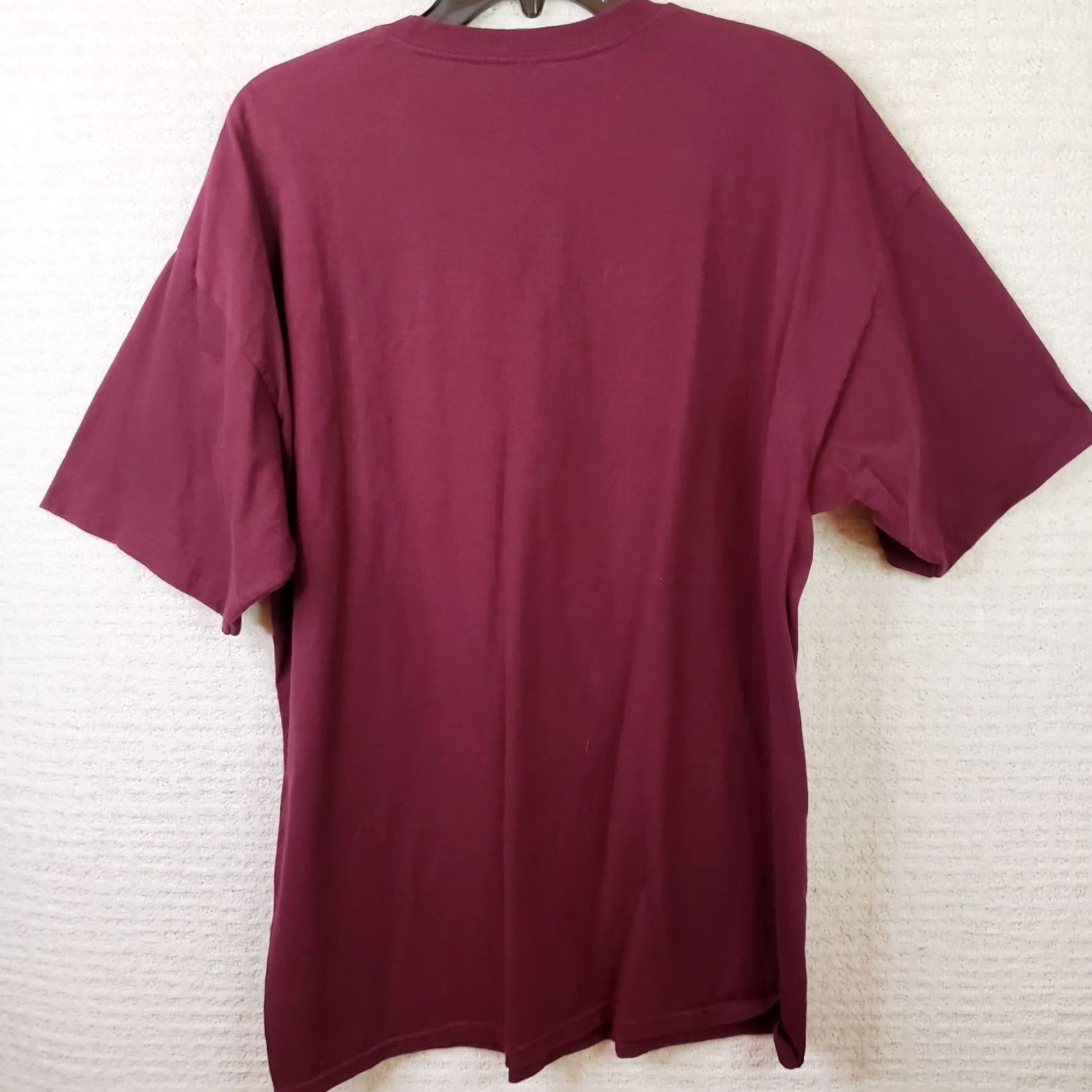 Vans Vans T-shirt Men's XL Burgundy Black Crewneck Vans Logo Short Sleeve Cotton Blend Size US XL / EU 56 / 4 - 6 Thumbnail