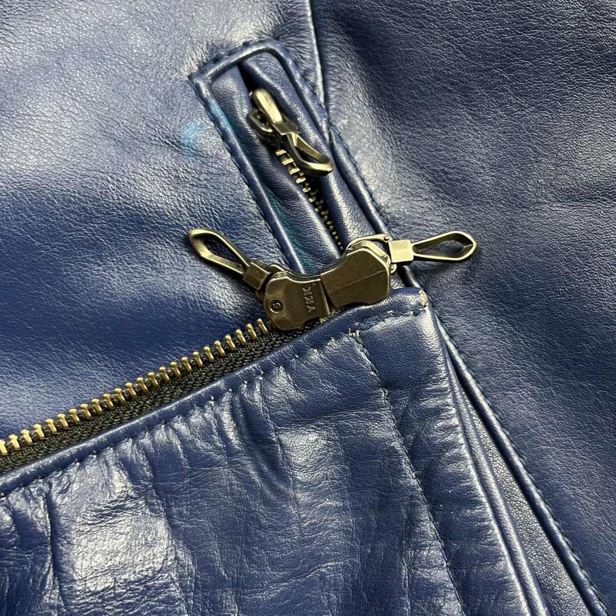 GOSTAR DE FUGA Gostar De Fuga blue biker leather jacket vkei style Size US S / EU 44-46 / 1 - 6 Thumbnail