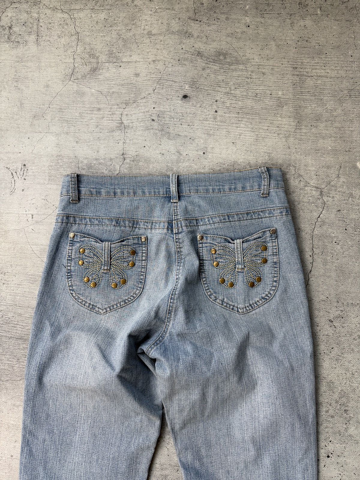 Japanese Brand CRAZY Mega Flared Y2K Jeans / Streetwear Style Avant Garde Size US 32 / EU 48 - 2 Thumbnail