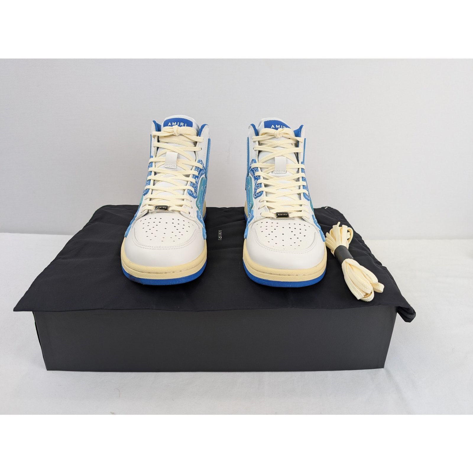 Amiri o1rshd1 Skel Top Hi / Skeleton Hi Top Sneakers Bandana Blue Size US 10 / EU 43 - 14 Thumbnail