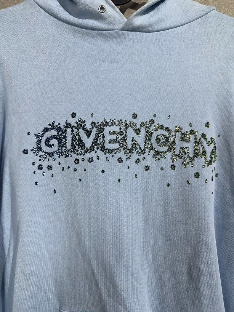 Givenchy Givenchy Crystal Logo hooded sweater Size US S / EU 44-46 / 1 - 3 Thumbnail