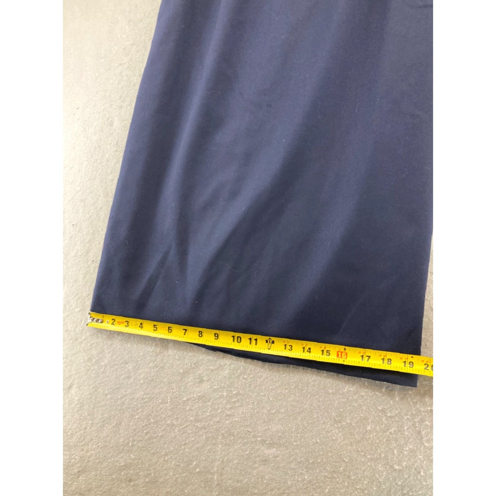 Pendleton VINTAGE Pendleton Skirt Women Long 14 Blue Wool Pencil 100% Virgin Wool Solid Pattern Pockets Lined Rise Mid Button 80s 90s Theme Womens Size 36" / US 14 / IT 50 - 3 Thumbnail