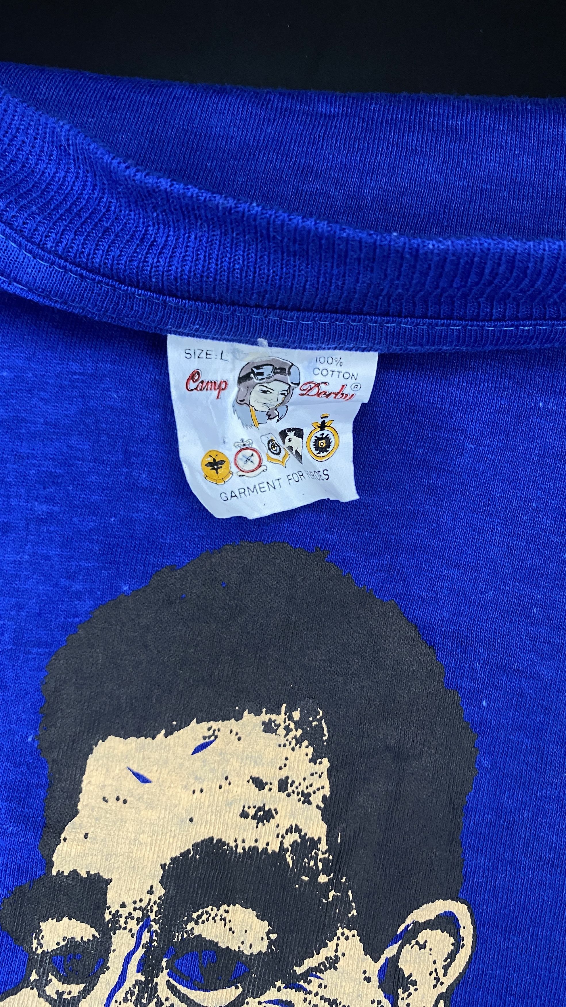 Vintage Vintage 90s Mal Meninga Raiders Caricature T-Shirt Size US L / EU 52-54 / 3 - 6 Thumbnail