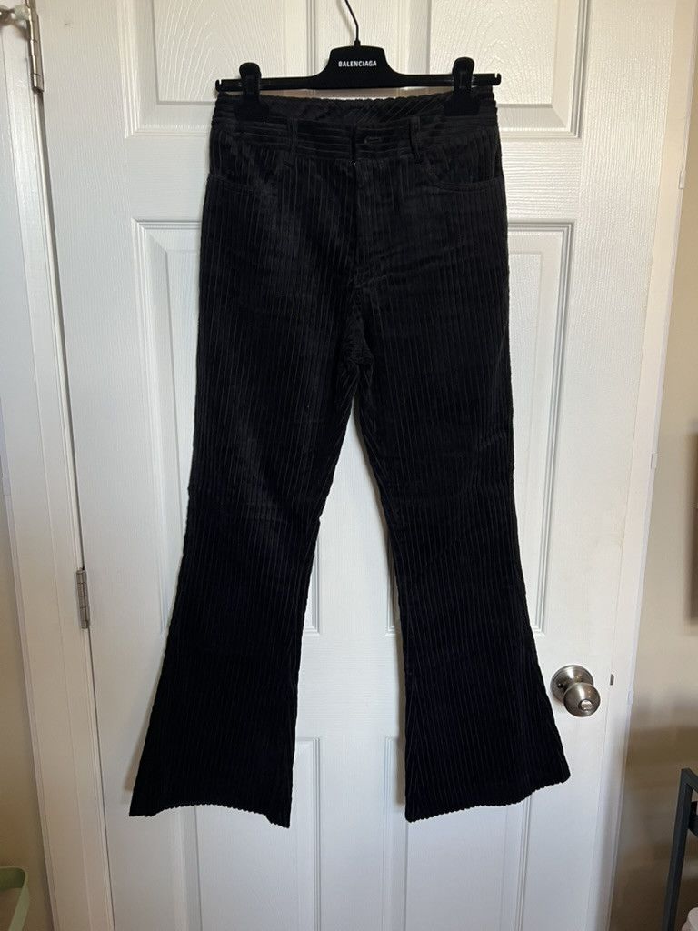 Marni Marni Black Flared Corduroy Pants sz M Size 26" / US 2 / IT 38 - 1 Thumbnail