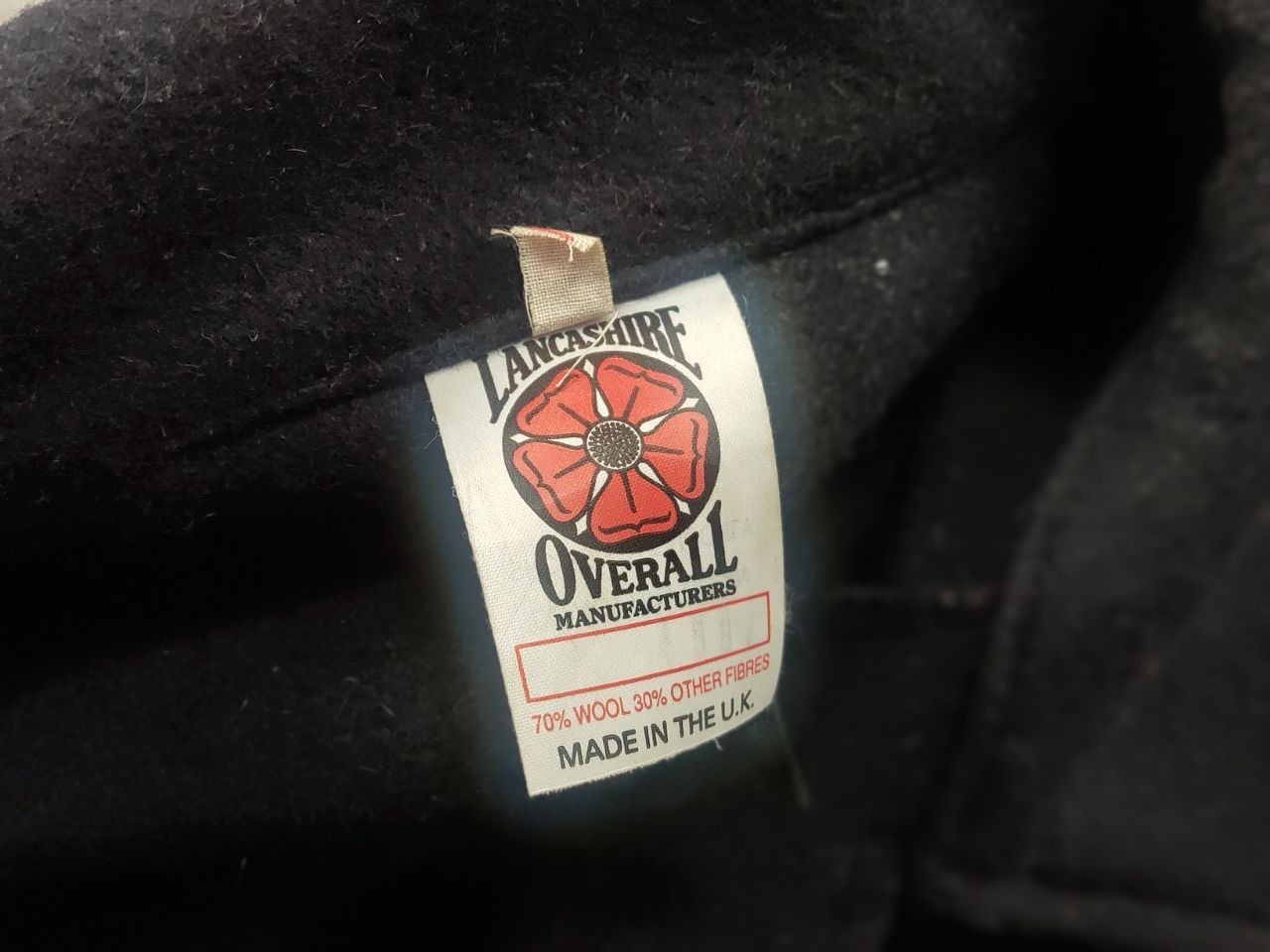 Vintage Vintage Lancashire overall Wool Chore Wool Black work Jacket Size US XL / EU 56 / 4 - 19 Thumbnail