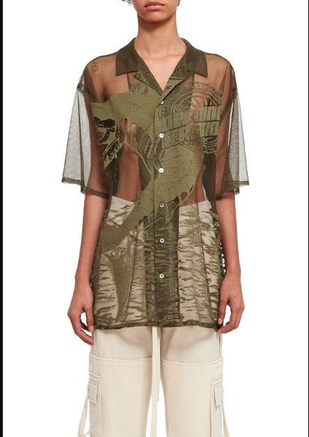 Opening Ceremony Opening Ceremony “Jacquard” Lace Camp Shirt sz S Size S / US 4 / IT 40 - 3 Thumbnail
