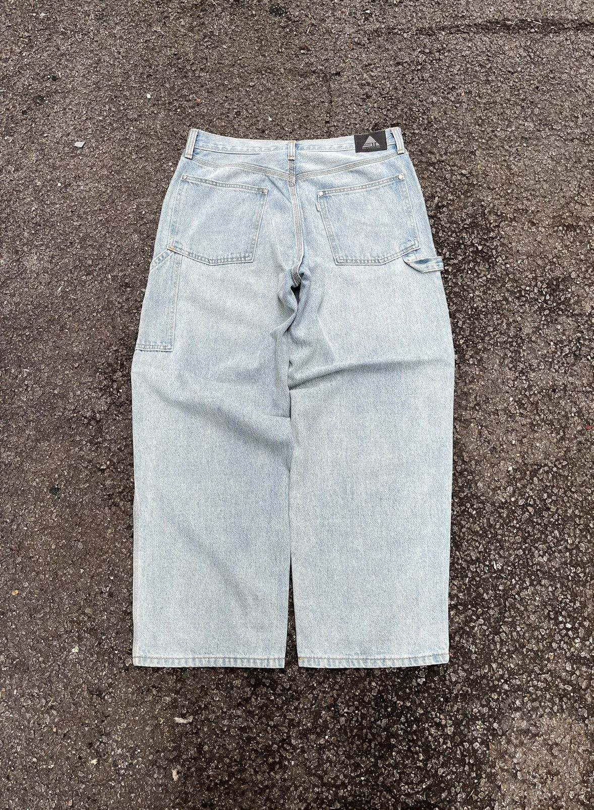 Levi's Levis Silvertab Baggy Jeans Light Blue Denim Carpenter Size US 33 - 9 Thumbnail