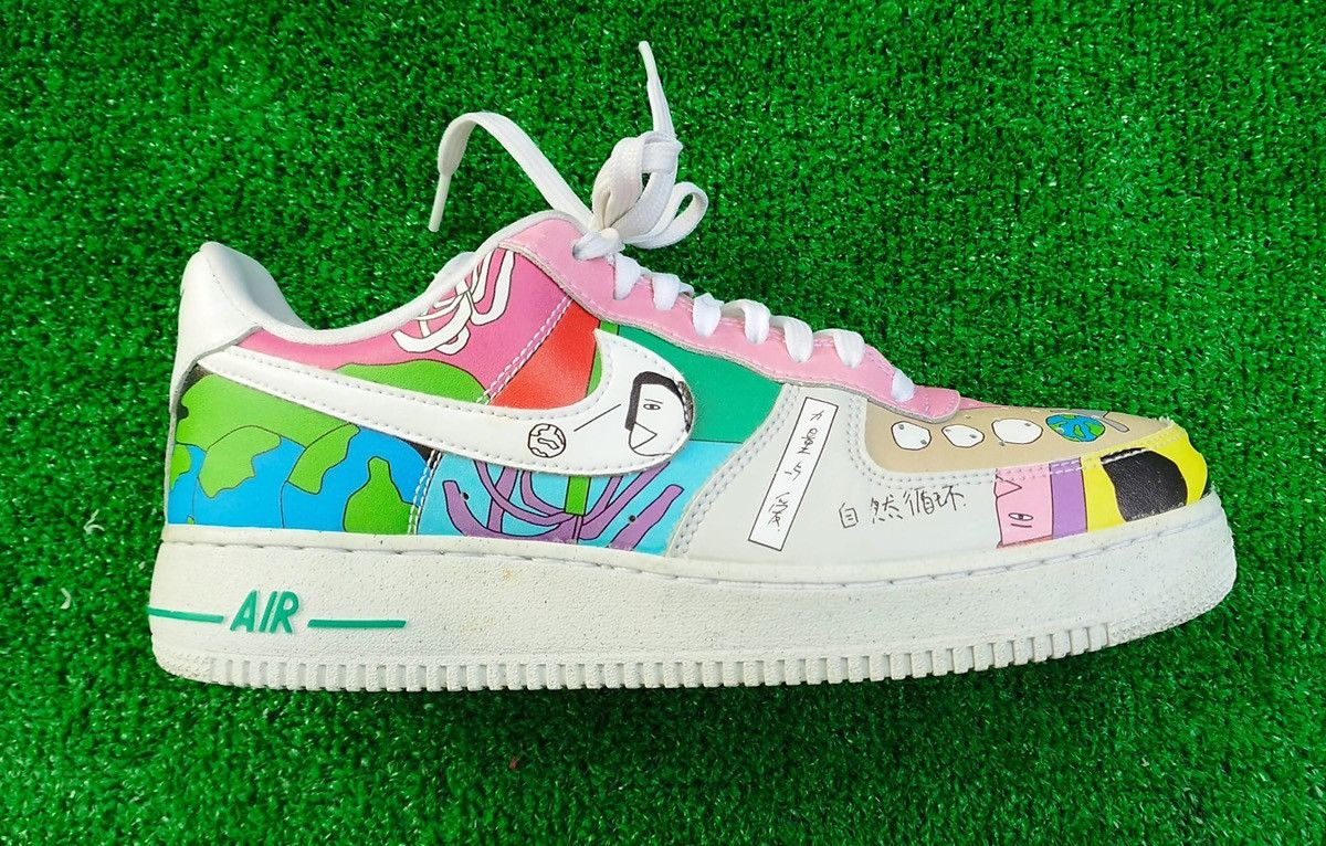 Nike Nike Air Force 1 Flyleather Ruohan Wang Size US 7 / EU 40 - 5 Thumbnail