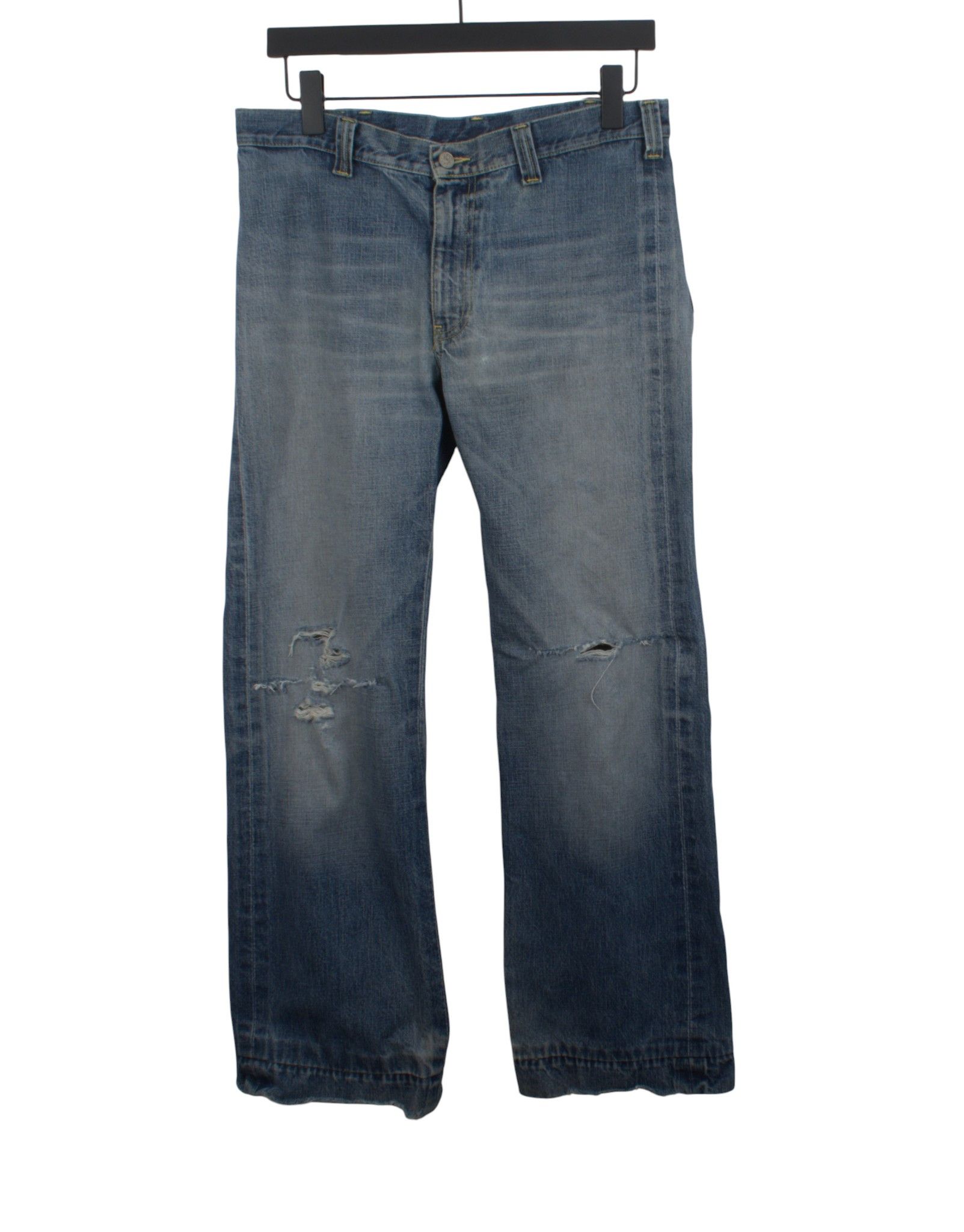 Gucci Vintage Gucci Men Jeans wide leg flare distressed 48, S2015 Size US 32 / EU 48 - 1 Thumbnail