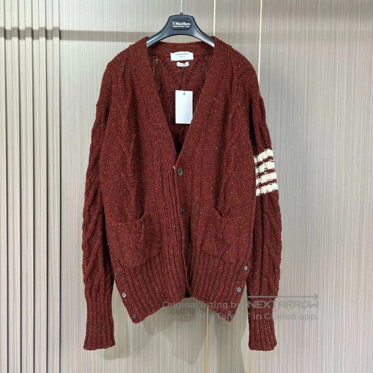 Thom Browne thom browne chunky knit cardigan with stripes. Size US M / EU 48-50 / 2 - 1 Thumbnail