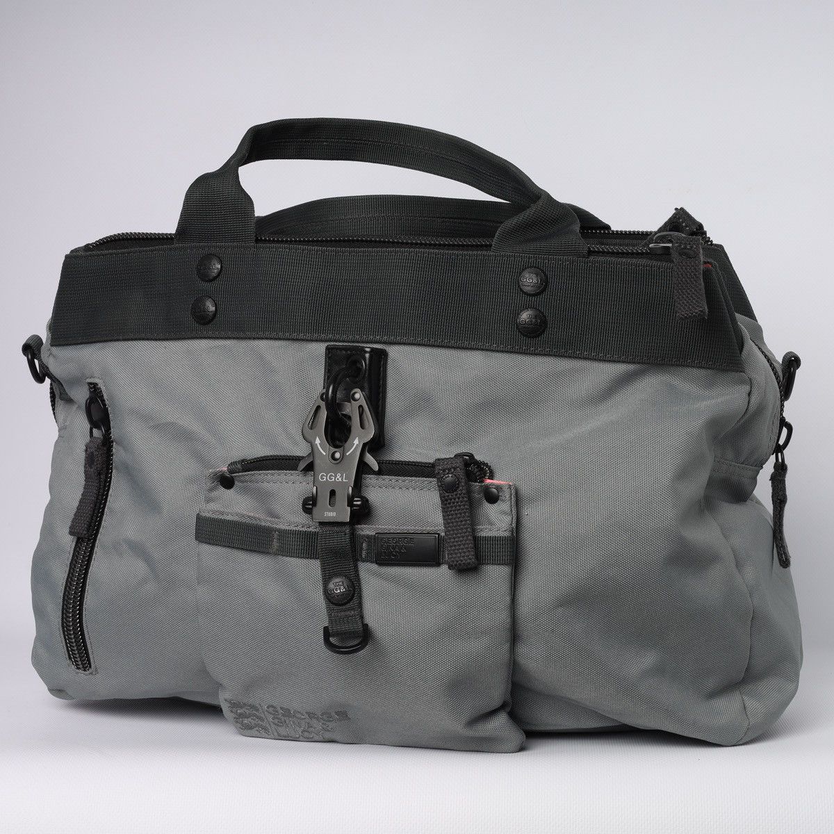 George Gina & Lucy GGL Bakerboy Black Carabiner Big size Bag y2k avantgarde Size ONE SIZE - 1 Thumbnail