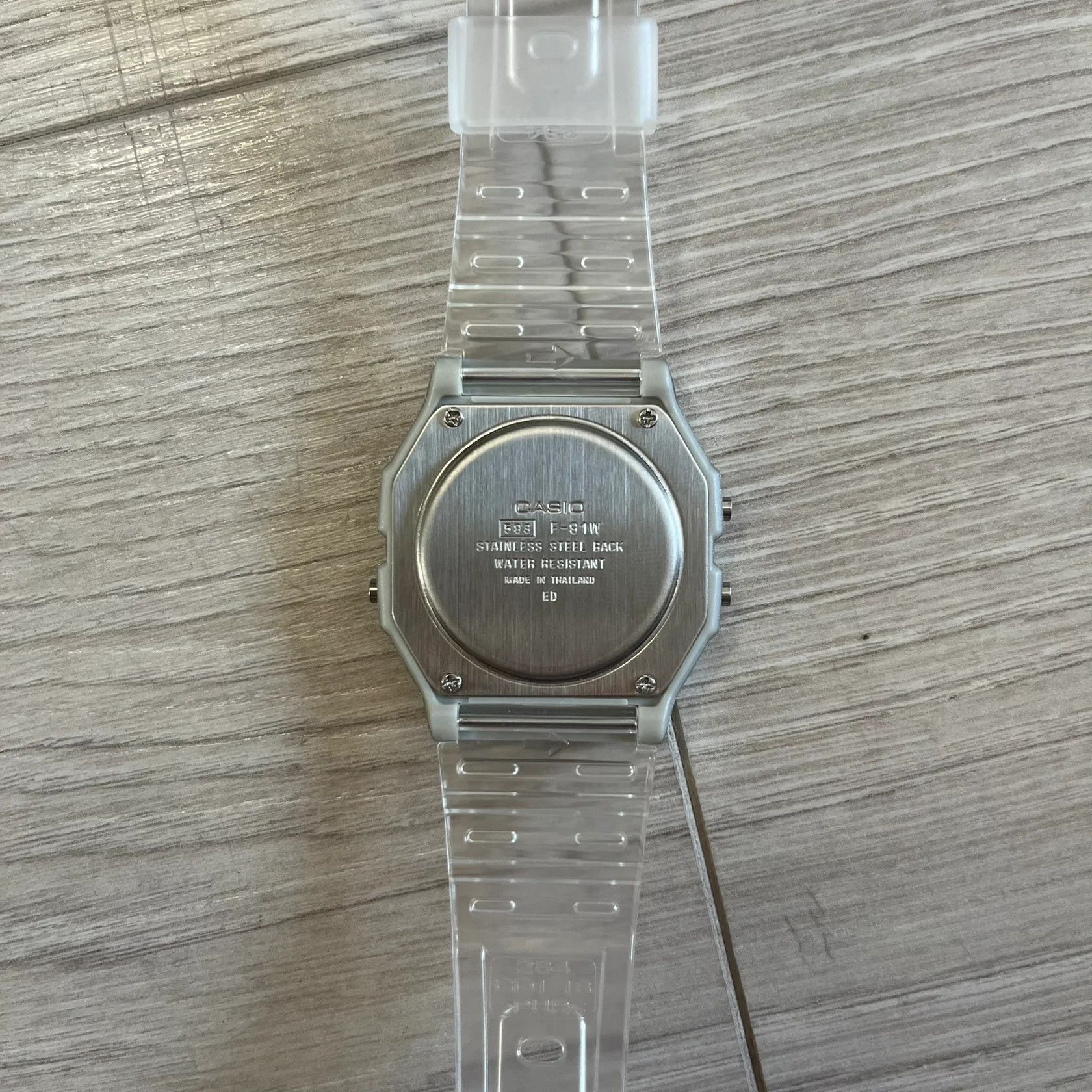Casio Casio F-91W "Glacier Dive" Blue & Clear Digital Watch Size ONE SIZE - 5 Thumbnail