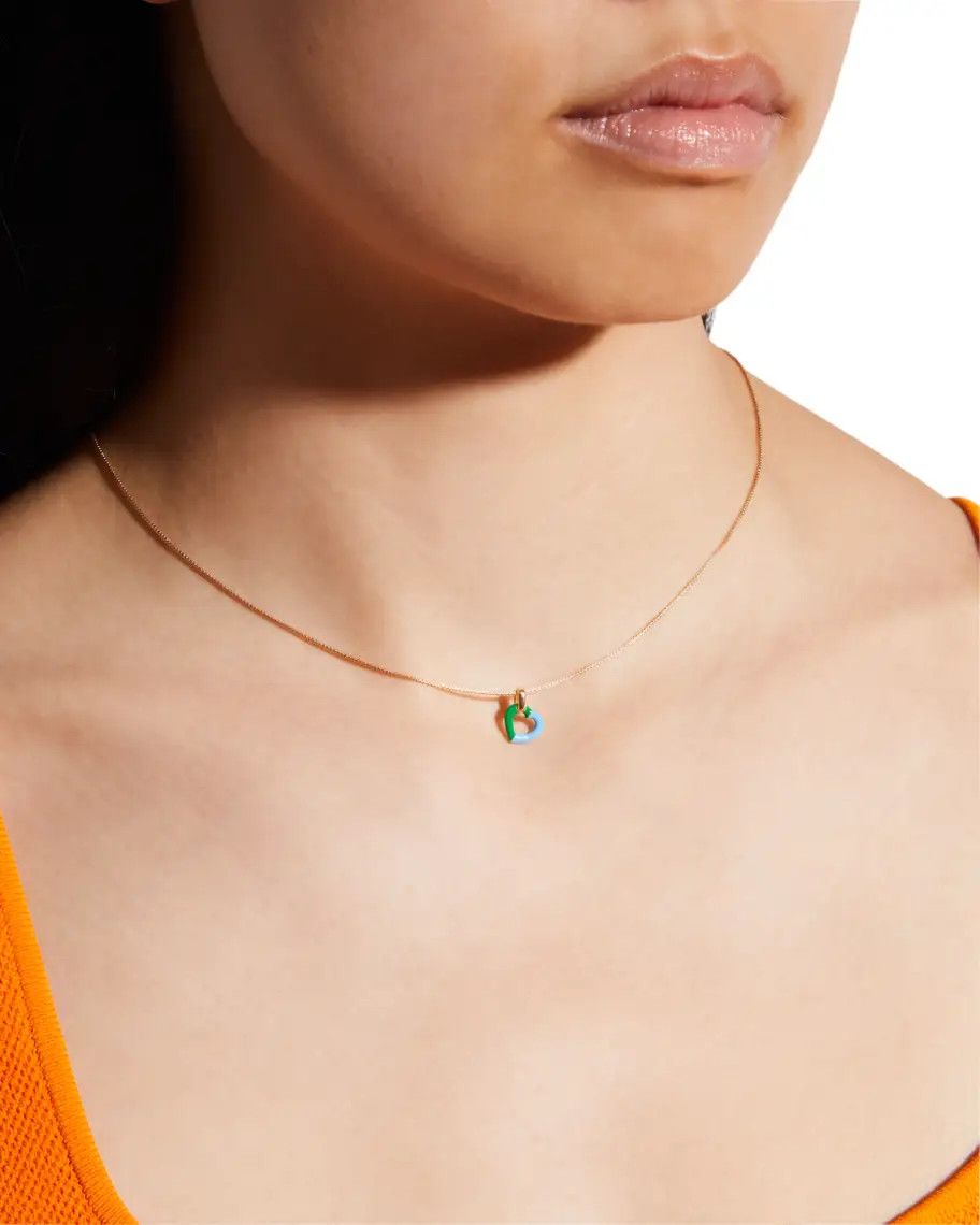 Bottega Veneta BOTTEGA VENETA heart gold plated Sterling silver necklace q Size ONE SIZE - 4 Thumbnail