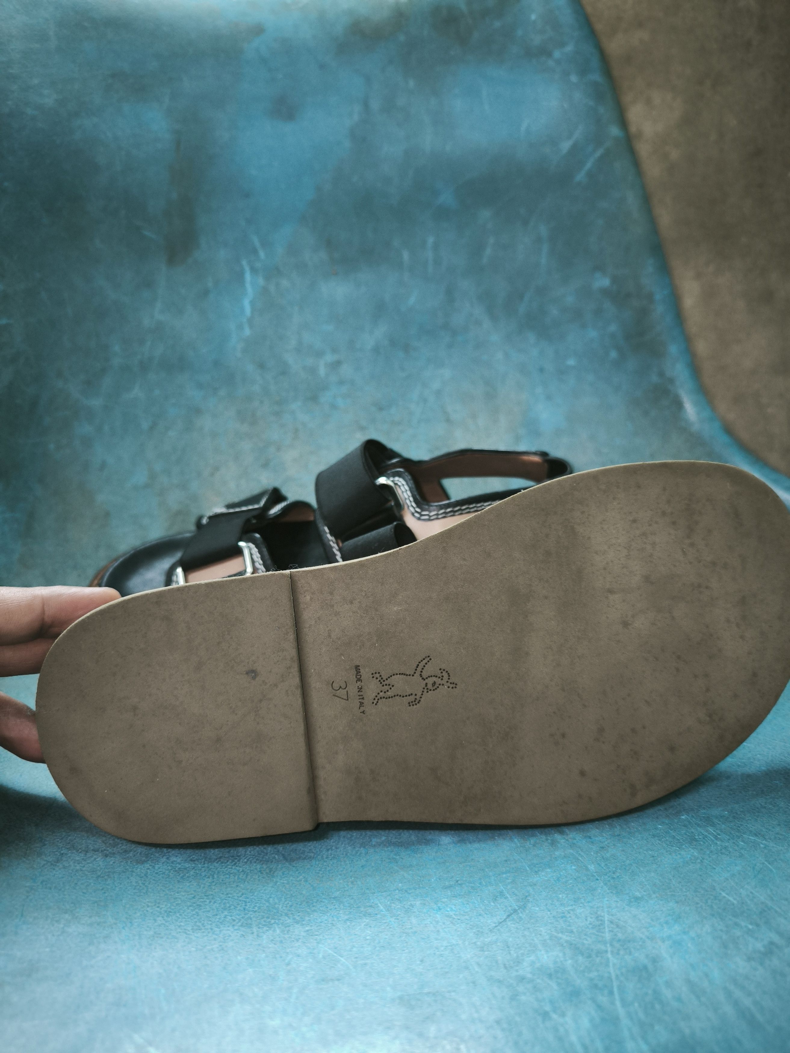 Designer × Marni Leather Slingback Sandal Size US 7 / IT 37 - 17 Thumbnail