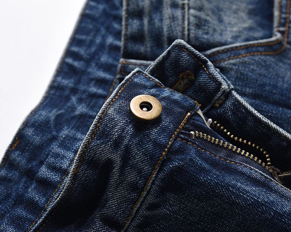 Japanese Brand × Jean Y2K Street Washed Blue Straight Baggy Jeans Size US 29 - 6 Thumbnail