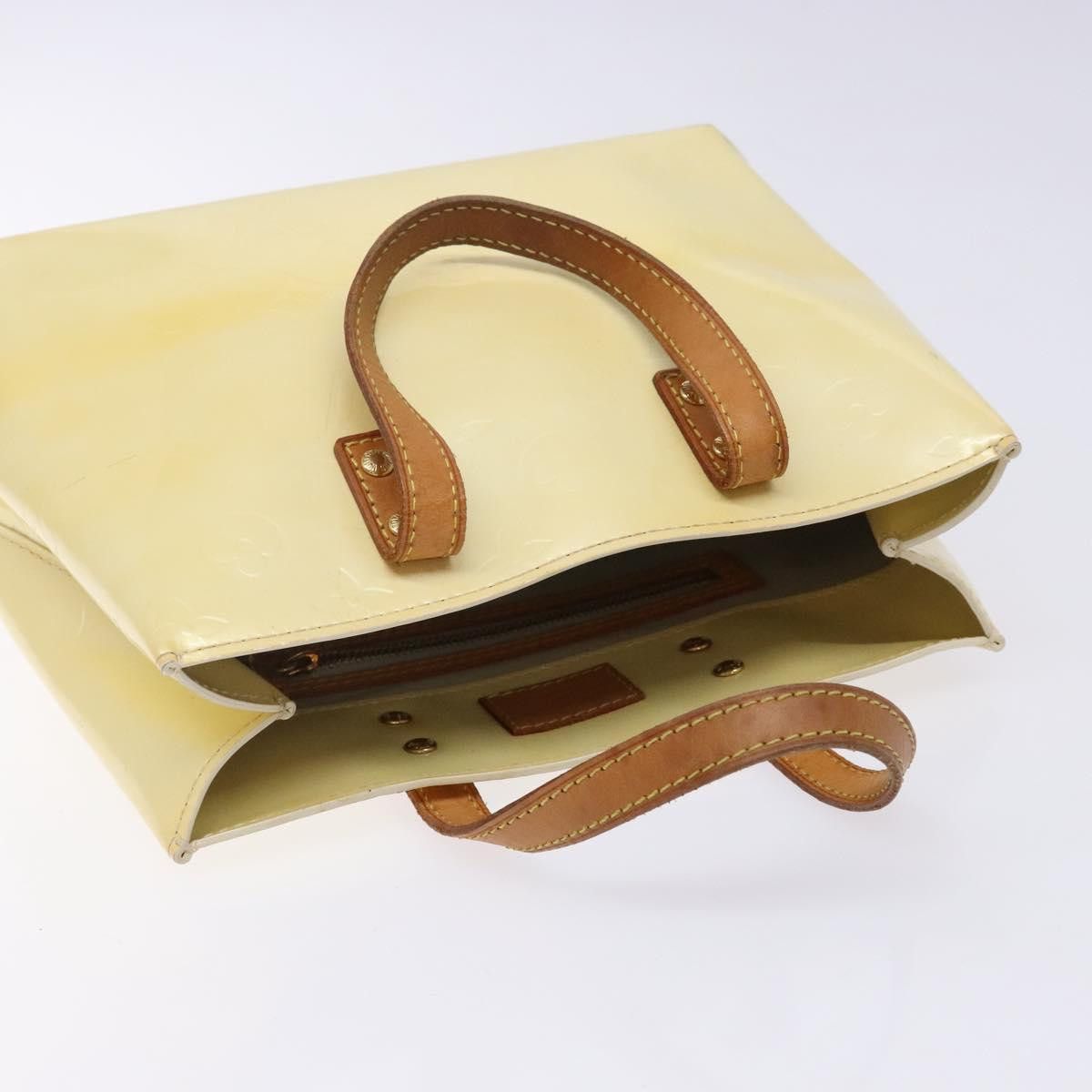 Louis Vuitton LOUIS VUITTON Monogram Vernis Reade PM Hand Bag Perle M91336 Size ONE SIZE - 6 Thumbnail