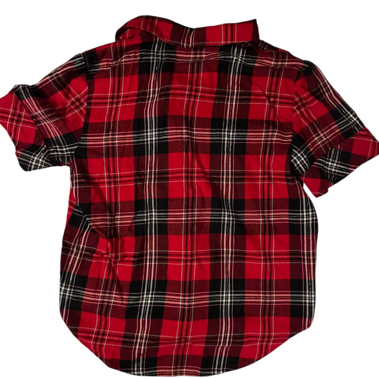 Victoria's Secret Victoria’s Secret Red/Black/White Plaid Shirt – XS Button-Up Size XS / US 0-2 / IT 36-38 - 6 Thumbnail