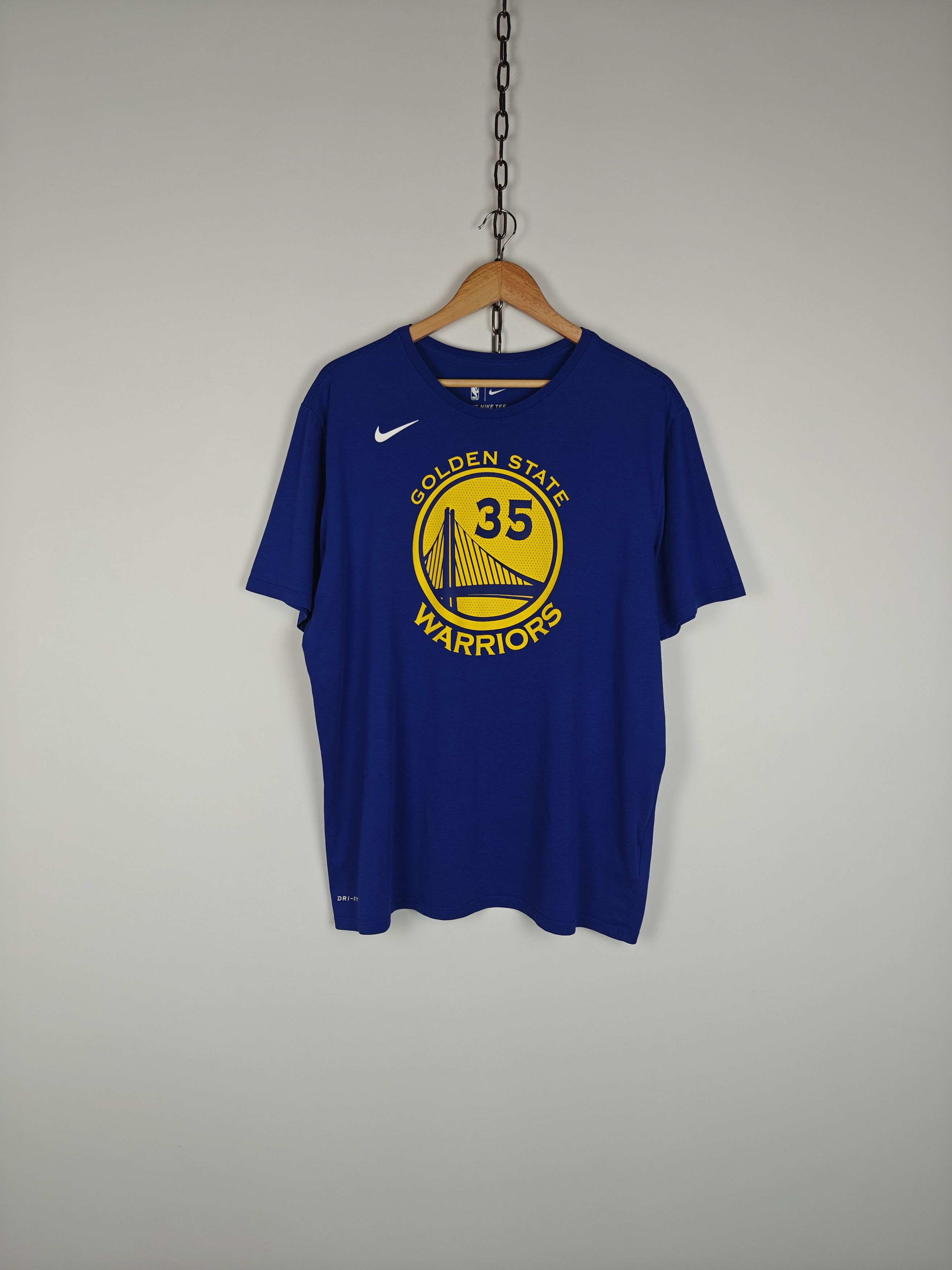 Nike Nike x NBA T-Shirt Golden State Warriors Durant 35 size XL Size US XL / EU 56 / 4 - 2 Thumbnail