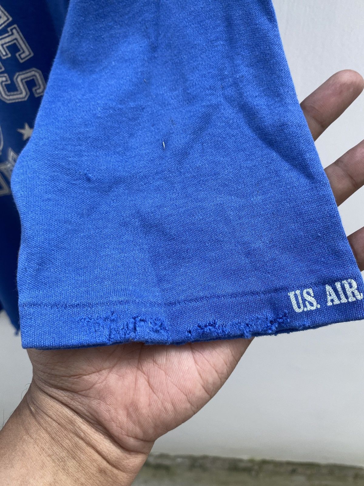 Vintage Vintage 80’s Thrashed US AIR FORCE 3/4 Sleeve Grunge Tee Size US M / EU 48-50 / 2 - 5 Thumbnail