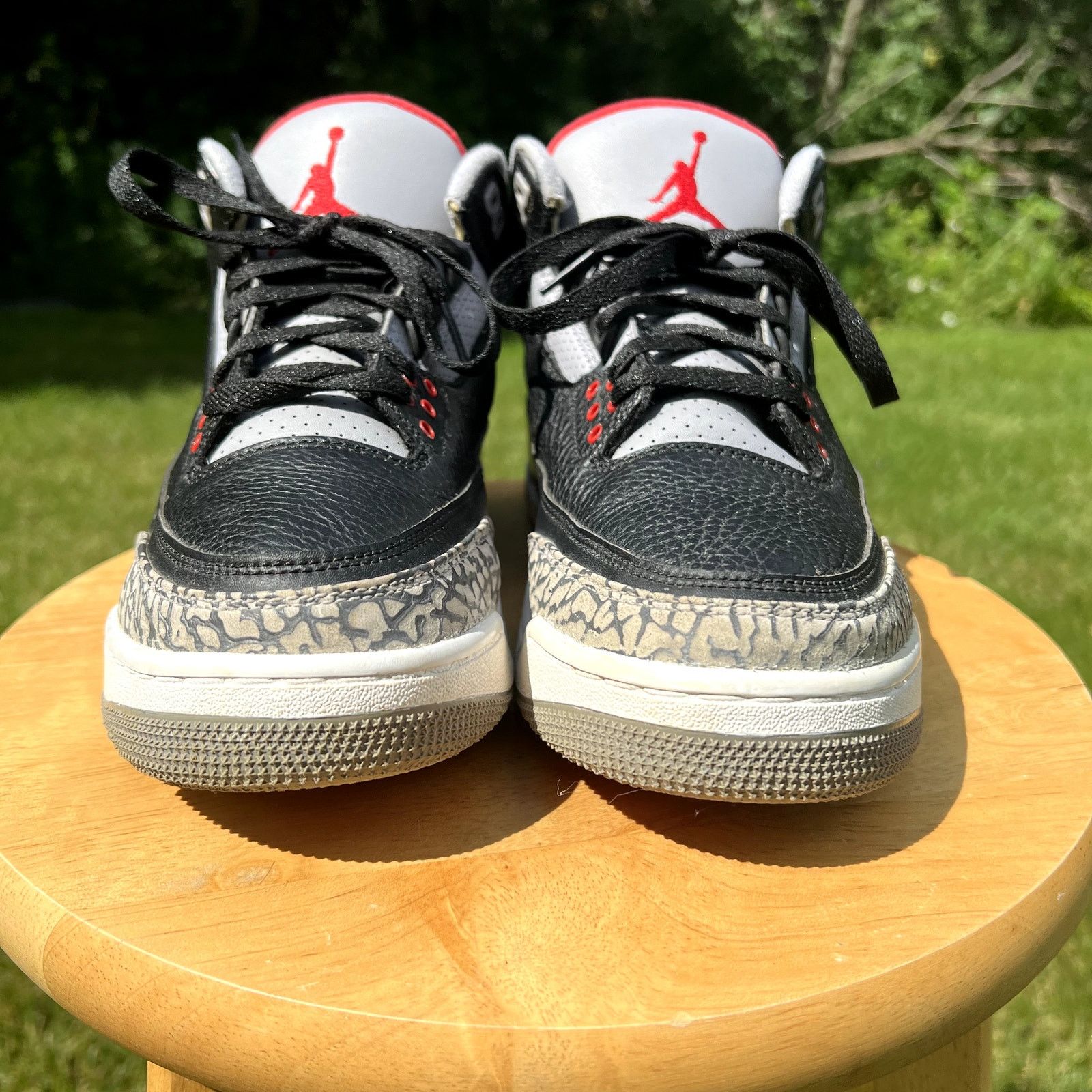Jordan Brand × Nike Nike Air Jordan 3 Retro OG Black Cement 2018 Men's Size 9.5 Size US 9.5 / EU 42-43 - 3 Thumbnail