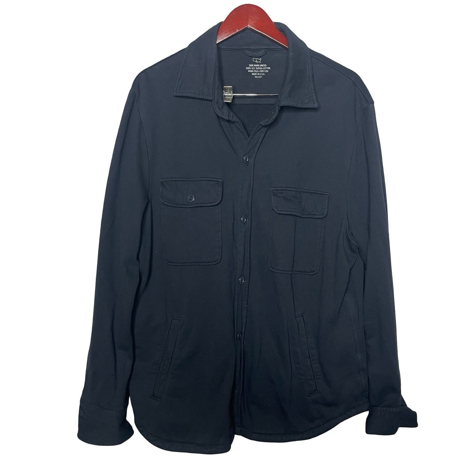 Save Khaki United SAVE KHAKI UNITED SKU Moleskin CPO Shirt Jacket Navy blue L Size US L / EU 52-54 / 3 - 1 Thumbnail